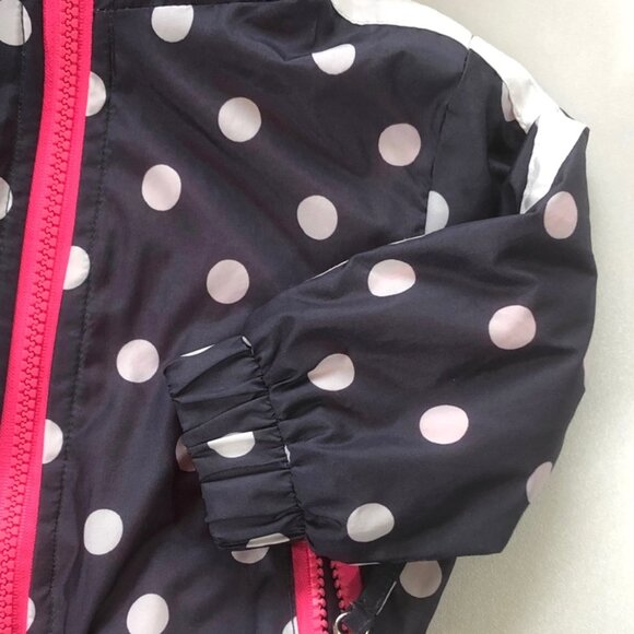 Pink Platinum Baby Girls' Infant 6-9m Polka Dot Outerwear Jacket, Fleece Lining - Picture 7 of 10